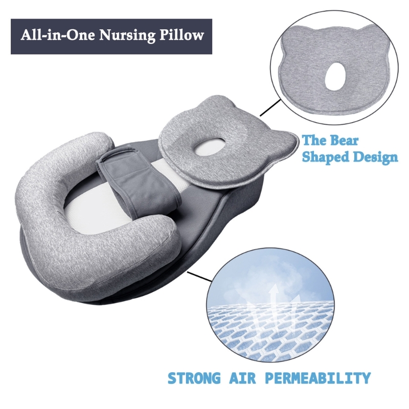 Chống Nghẹn Đệm Ngủ Nghiêng Ch - đánh giá và giá Nursing Pillow Breastfeeding